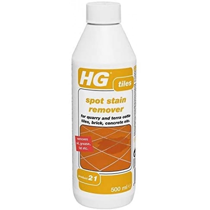 HG Tiles Spot Stain Remover Removes Oil. Grease, Fat 500ml