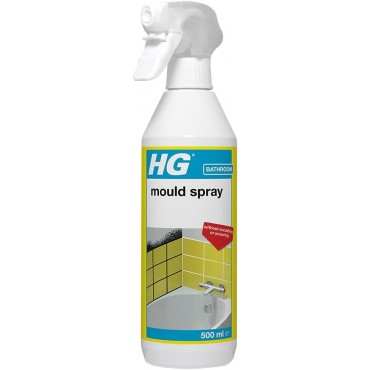 HG Mould Remover Spray, Effective Mould Spray & Mildew Cleaner, Removes Mouldy Stains From Walls, Tiles, Silicone Seals & More (500ml)