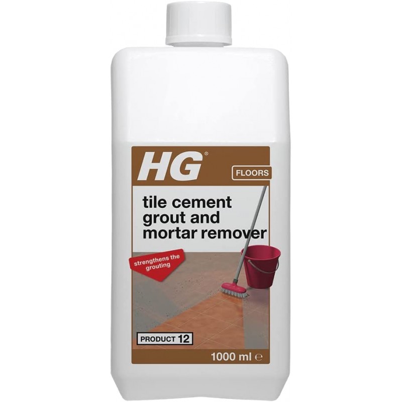 HG Tile Cement Grout & Mortar Remover Strengthens The Grouting  1 Litre 