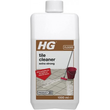 HG Tile Extra Strong Cleaner Suitable For All Types of Natural  Stones 1 Litre 