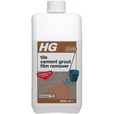 HG Tile Cement Grout Film Remover Strengthens The Grouting1 Litre 