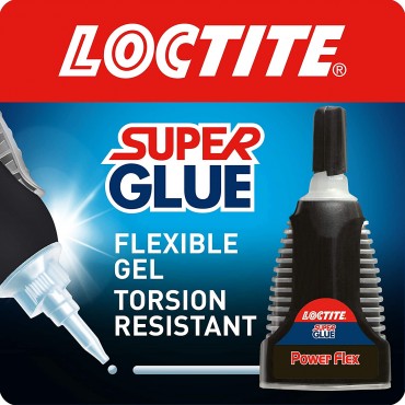 Loctite Power Flex Super Glue Gel Control Liquid Flexible Adhesive - 3g Bottle