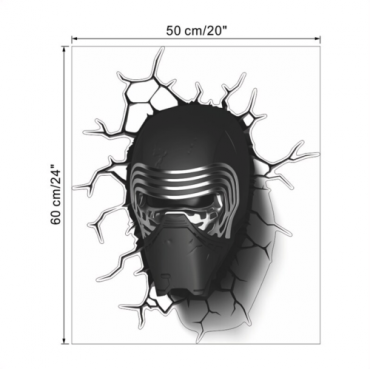  wall sticker 3d Star Wars Kylo Ren Mask Wall Sticker