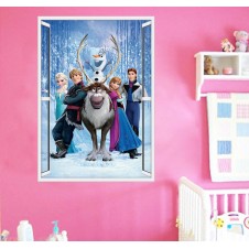 wall sticker 3d Princess Elsa Anna Diy Frozen Girl Children Room