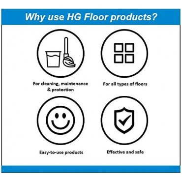 HG Vinyl Protector, Product 77, Protective Coating Glass Polish for Artificial Flooring, Protects Against Wear & Tear, Scratches & Damage, Non Slip Formula – 1L