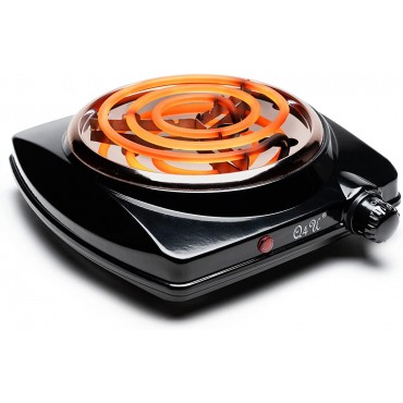 1500W Hot Plate, Portable Hob for Table-Top Cooking, Electric Hotplate with Variable Heat Settings