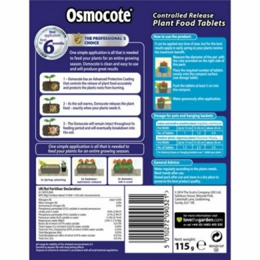Osmocote Controlled Release Plant Food Tablets 25x5g