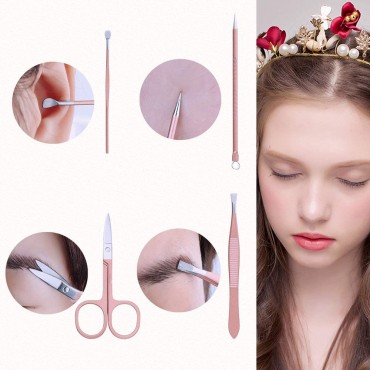 Deneb Manicure Pedicure Care Set ( Men, Women) 12pcs PINK