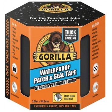 Gorilla Waterproof Patch & Seal Tape 3m Black