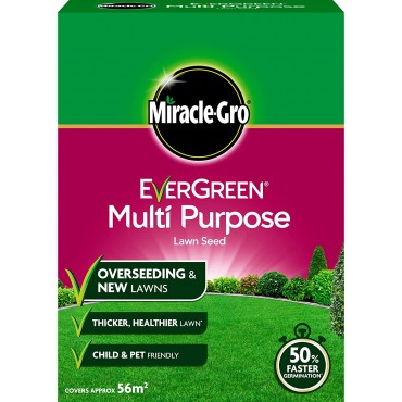 Miracle-Gro EverGreen Multi Purpose Lawn Seed 1.6kg - 56m2