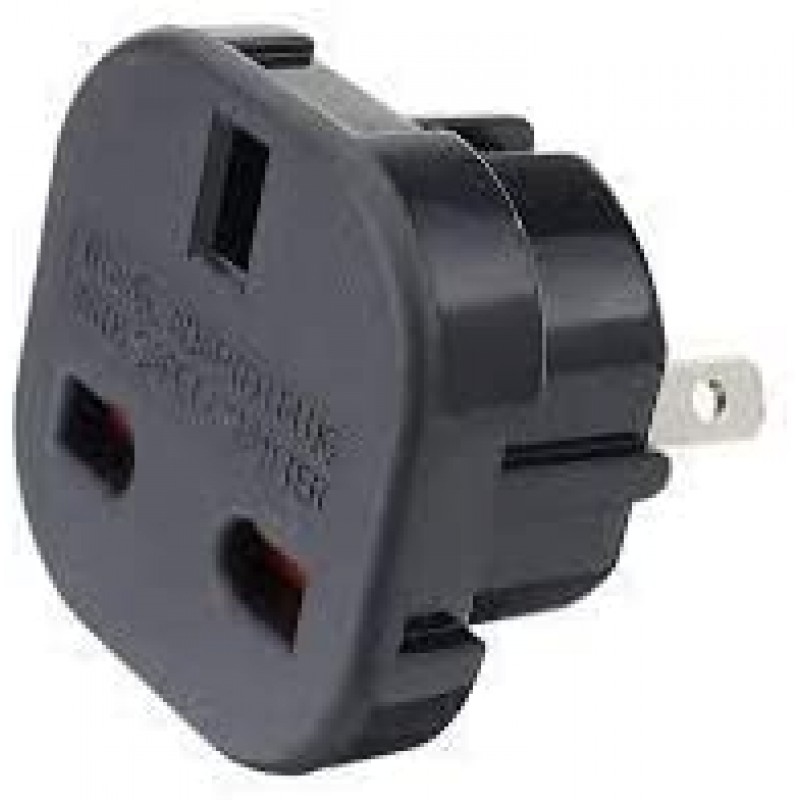 Travel Adapter Plug (UK TO US/AUS/CANADA, Black)