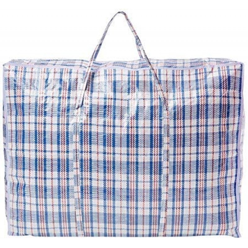 Laundry Bags Zipped Reusable Large Strong Shopping Jumbo (100X70X30 CM)