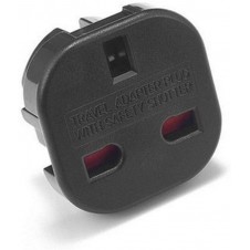 Travel Adaptor  black UK to EU Europe European Q4U® Convert Power UK plug 3 pin to European Plug 2 Pin 
