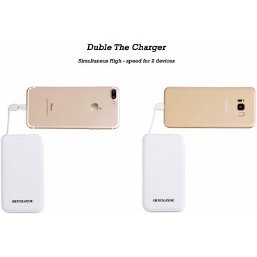 Power Bank 10000mAh capacity power bank Fast charging with Built-In Micro USB